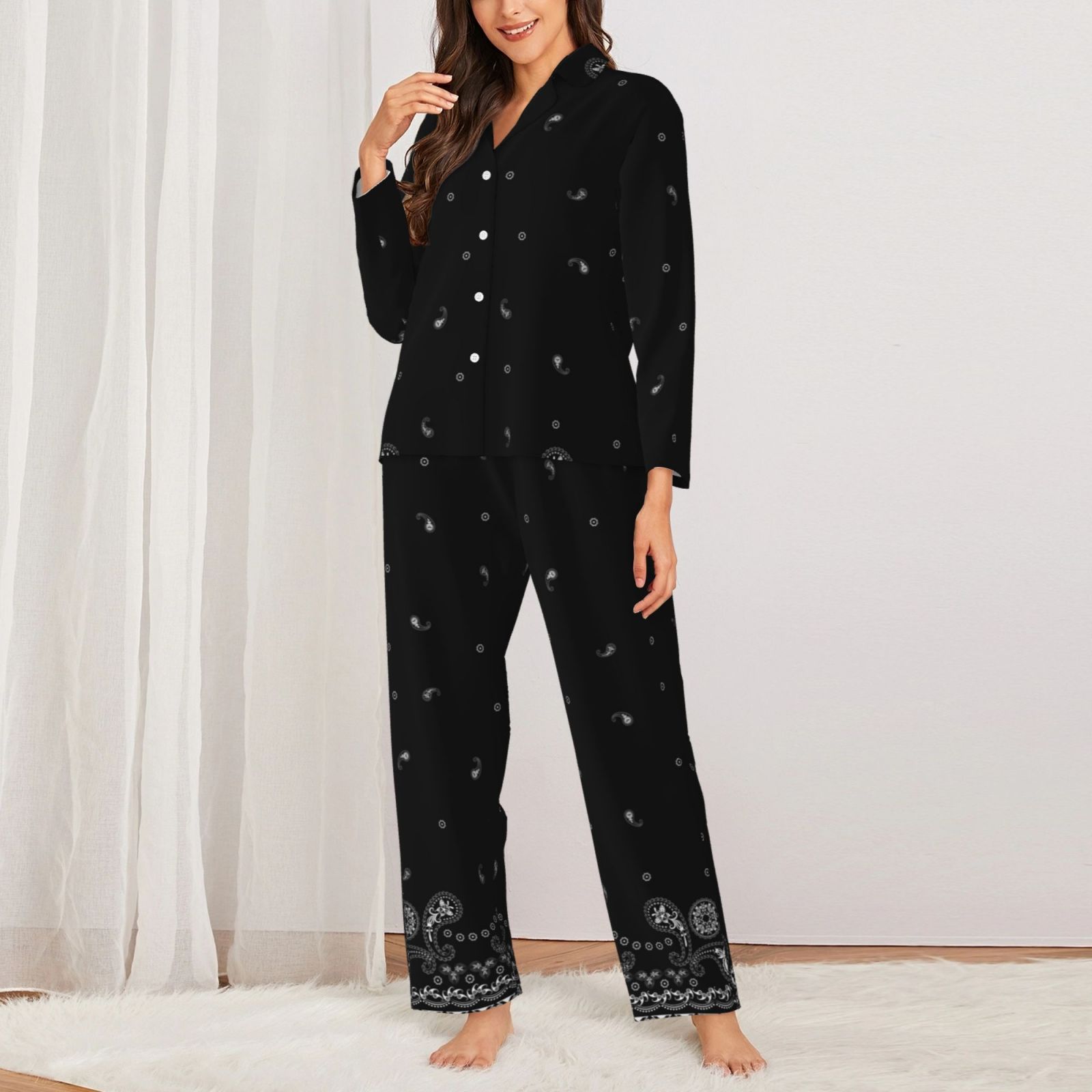 Women's Long-Sleeved Pajama Set