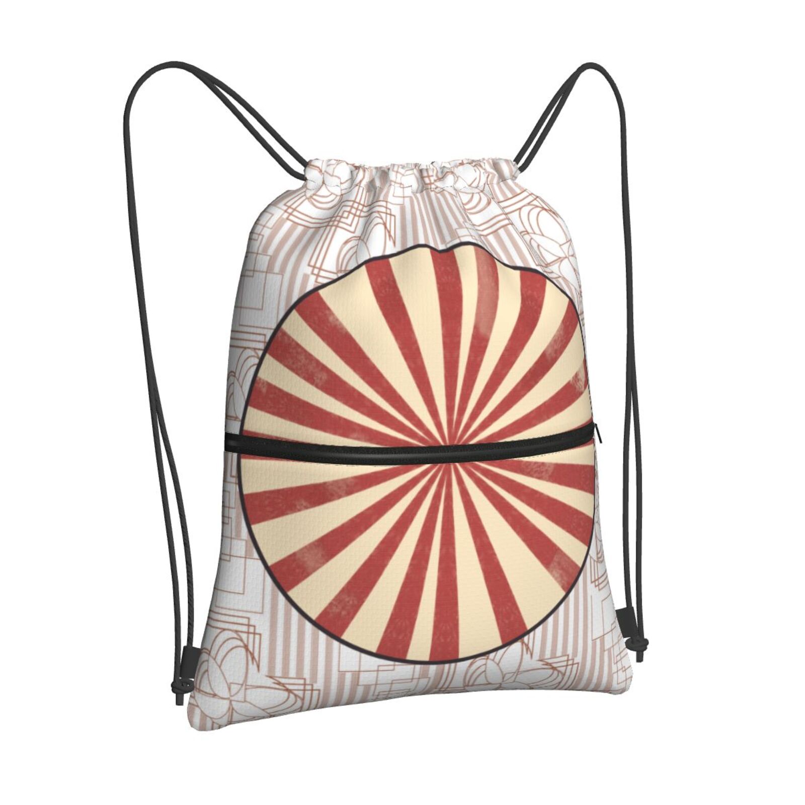 Drawstring Zipper Backpack