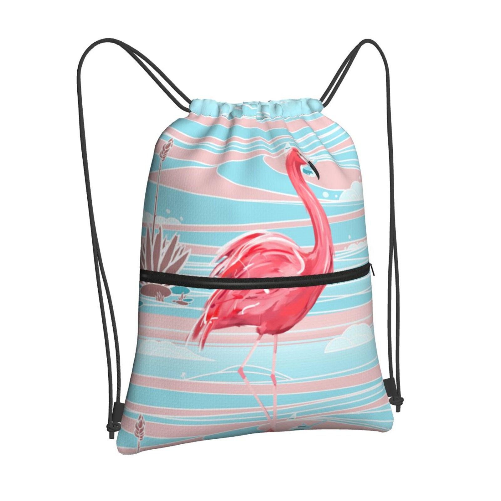 Drawstring Zipper Backpack