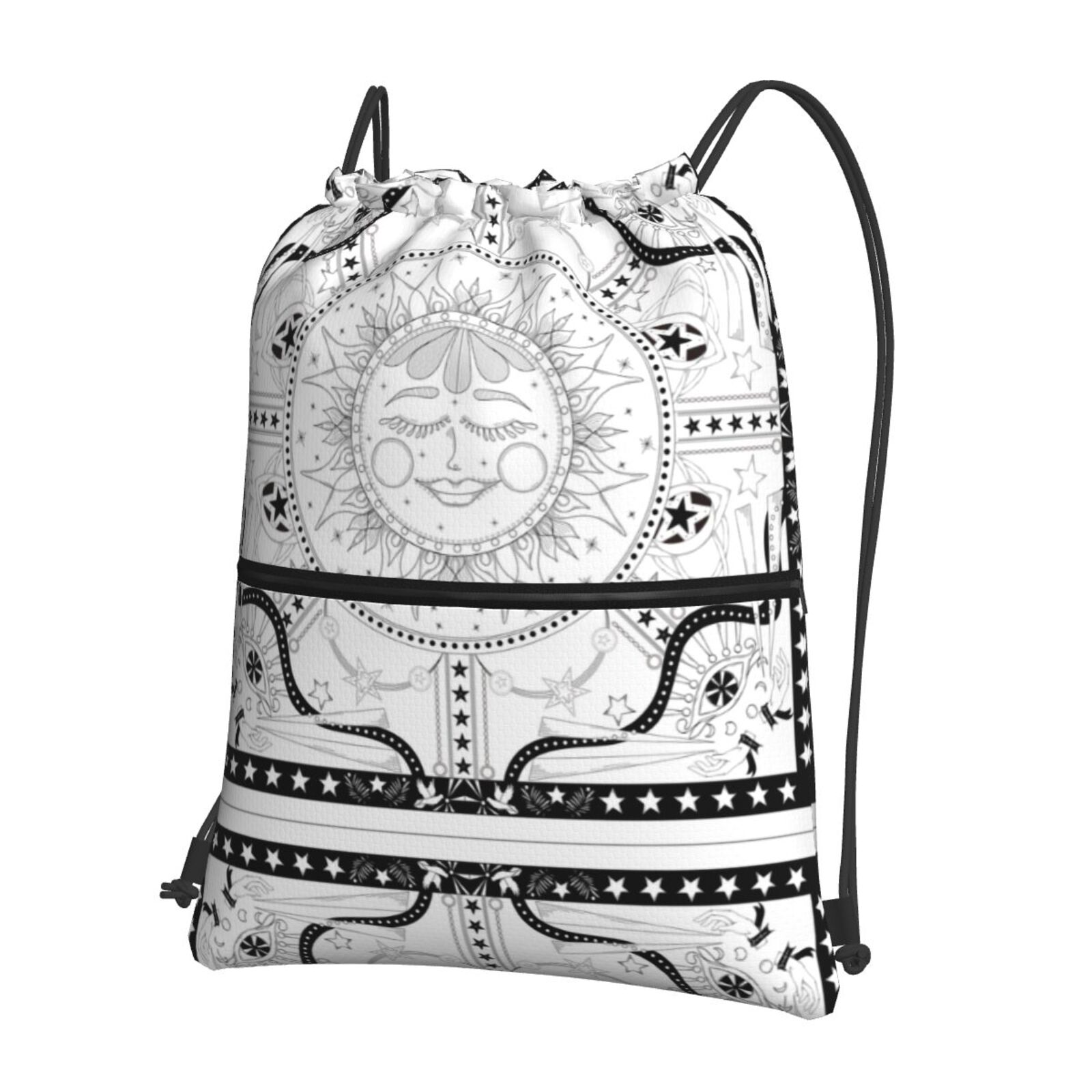 Drawstring Zipper Backpack