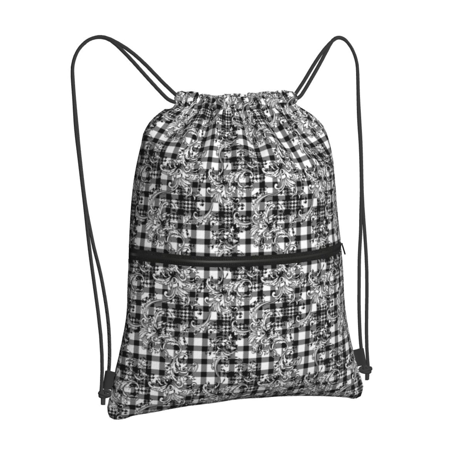 Drawstring Zipper Backpack