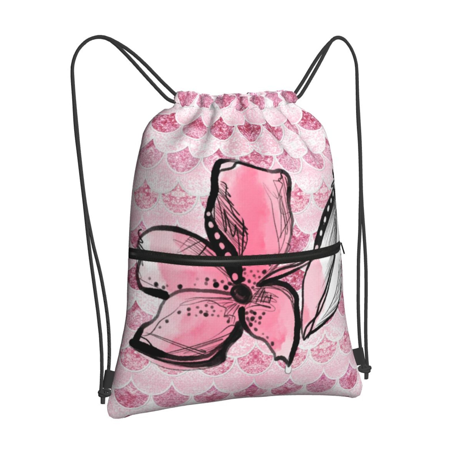 Drawstring Zipper Backpack