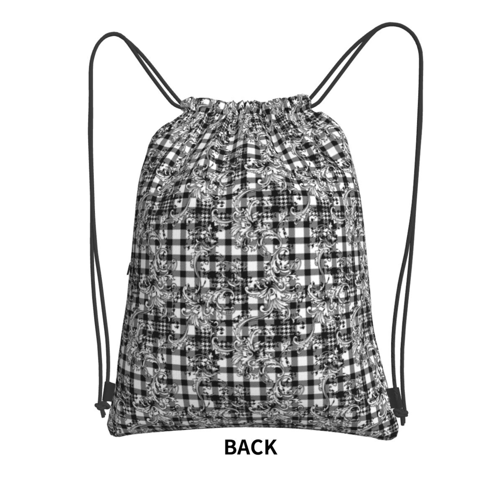 Drawstring Zipper Backpack