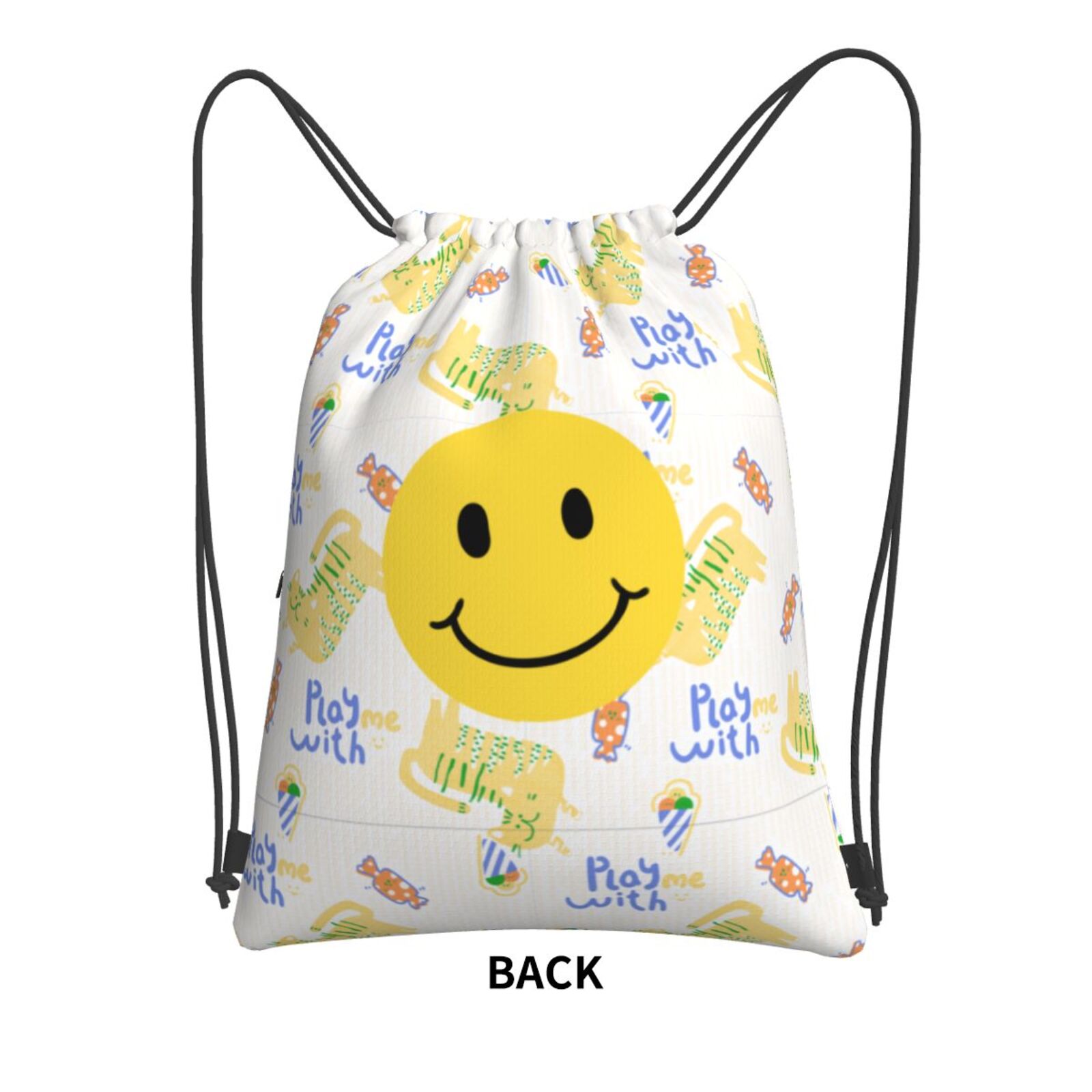 Drawstring Zipper Backpack