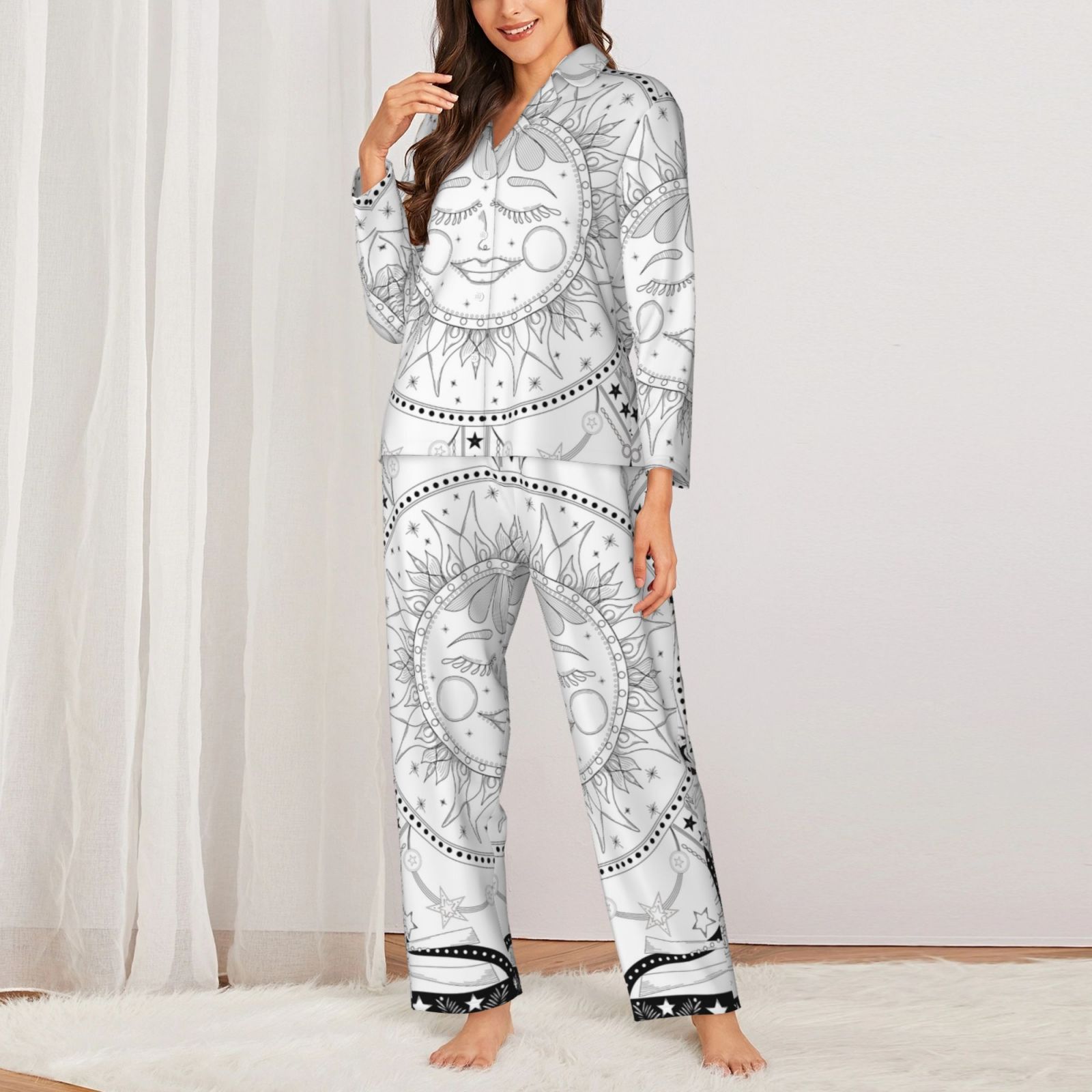 Women's Long-Sleeved Pajama Set