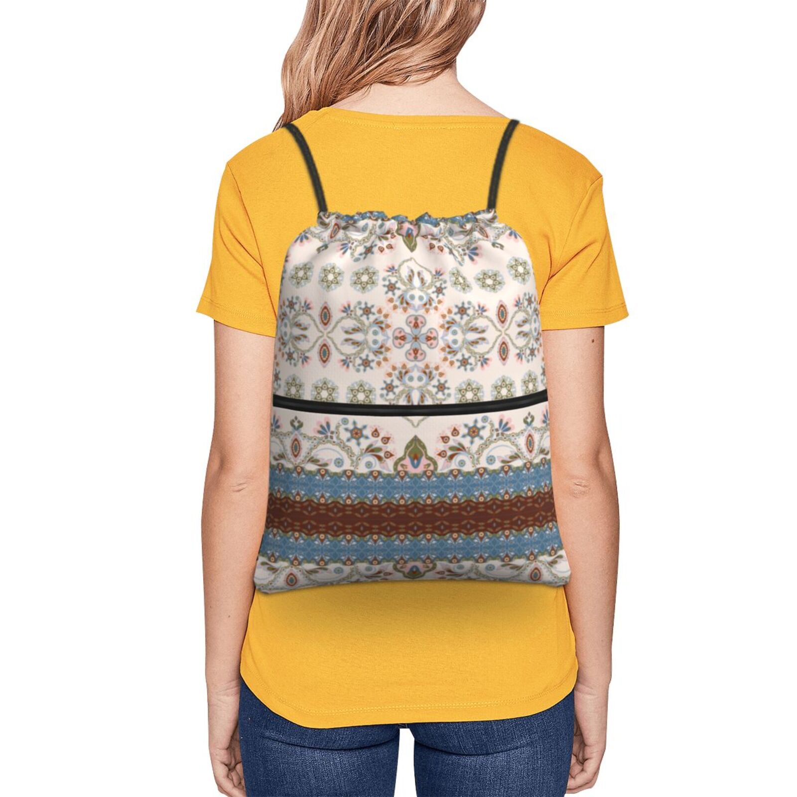 Drawstring Zipper Backpack