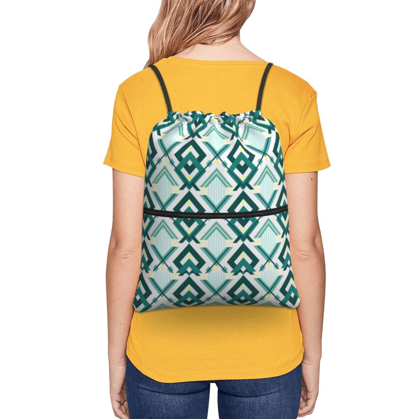 Drawstring Zipper Backpack