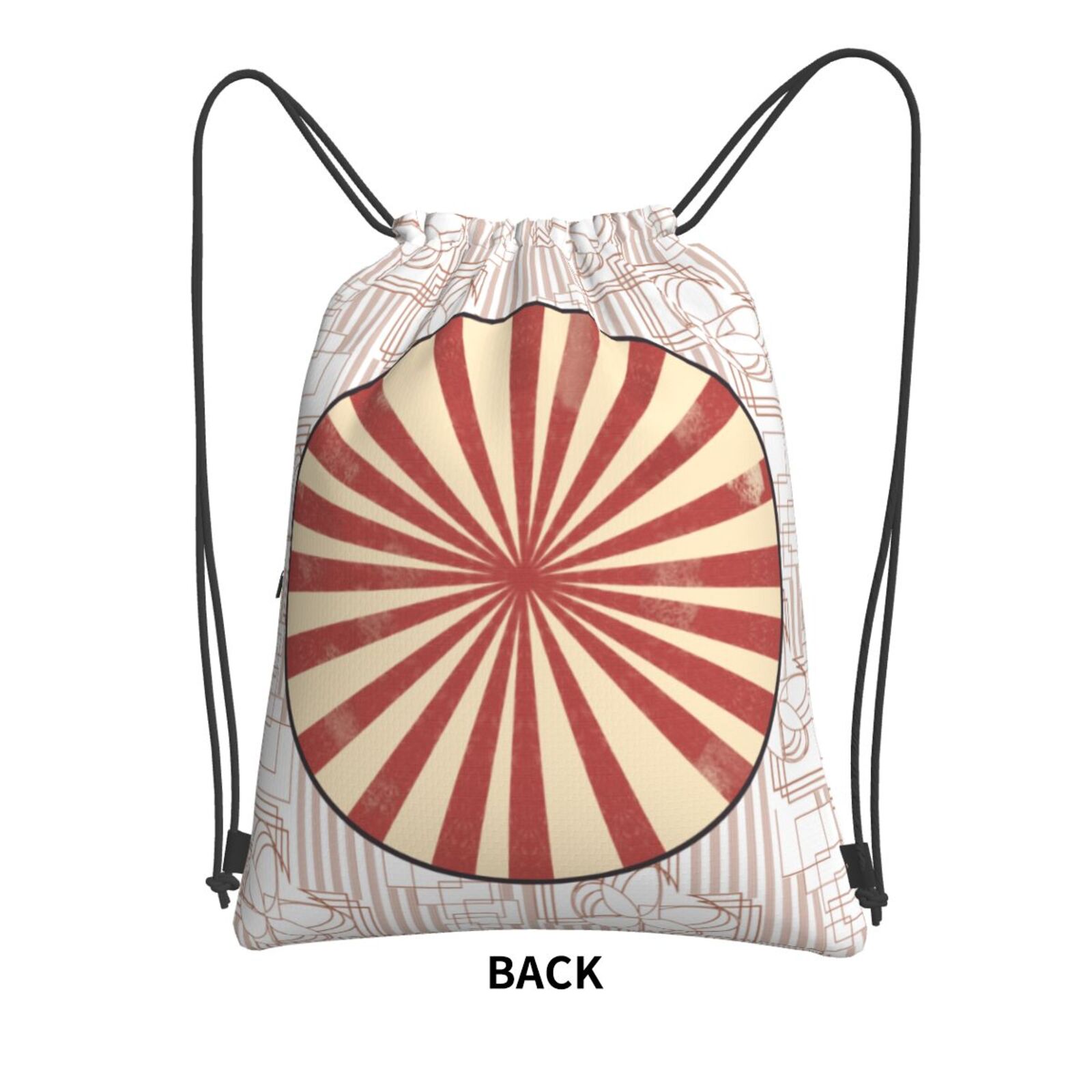 Drawstring Zipper Backpack