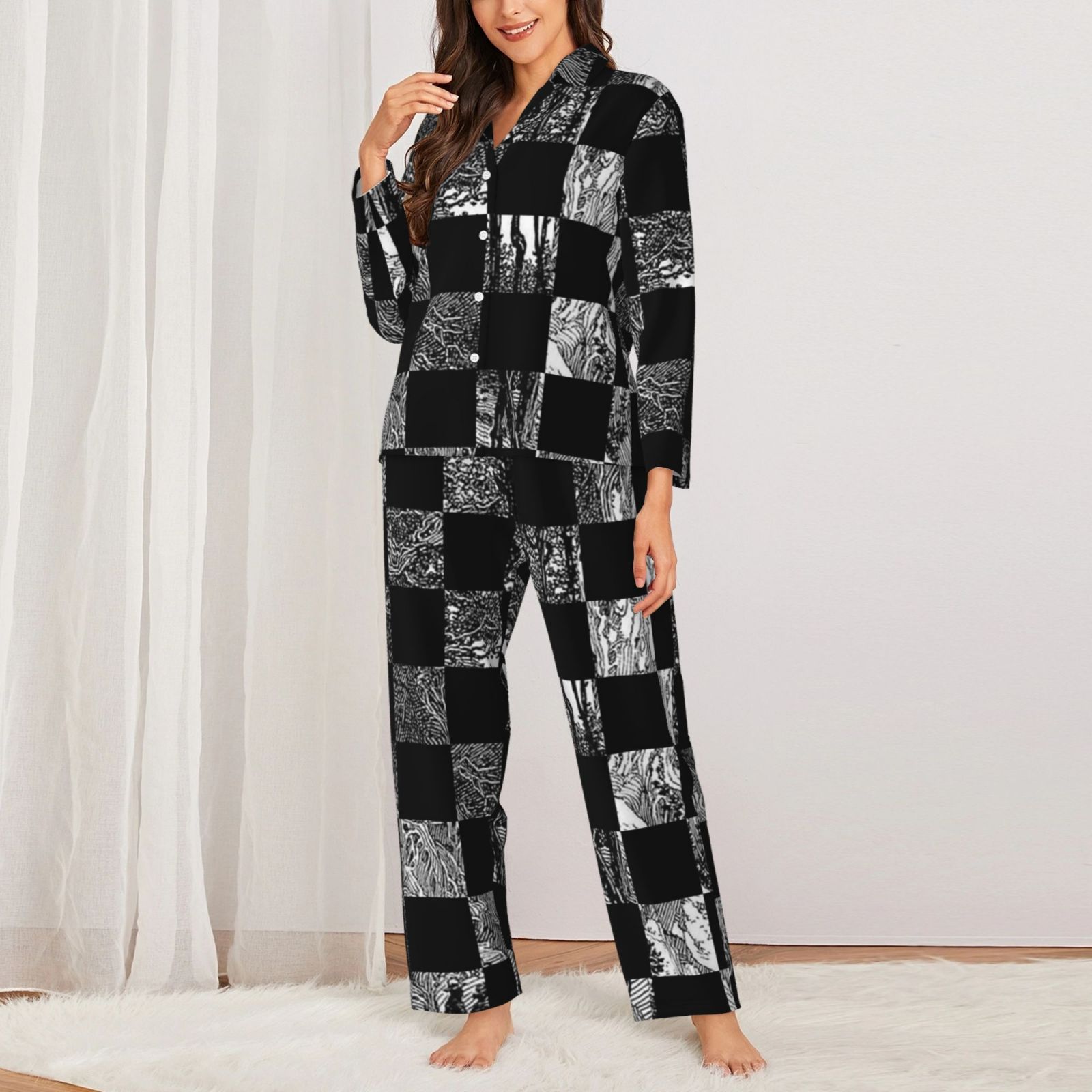 Women's Long-Sleeved Pajama Set