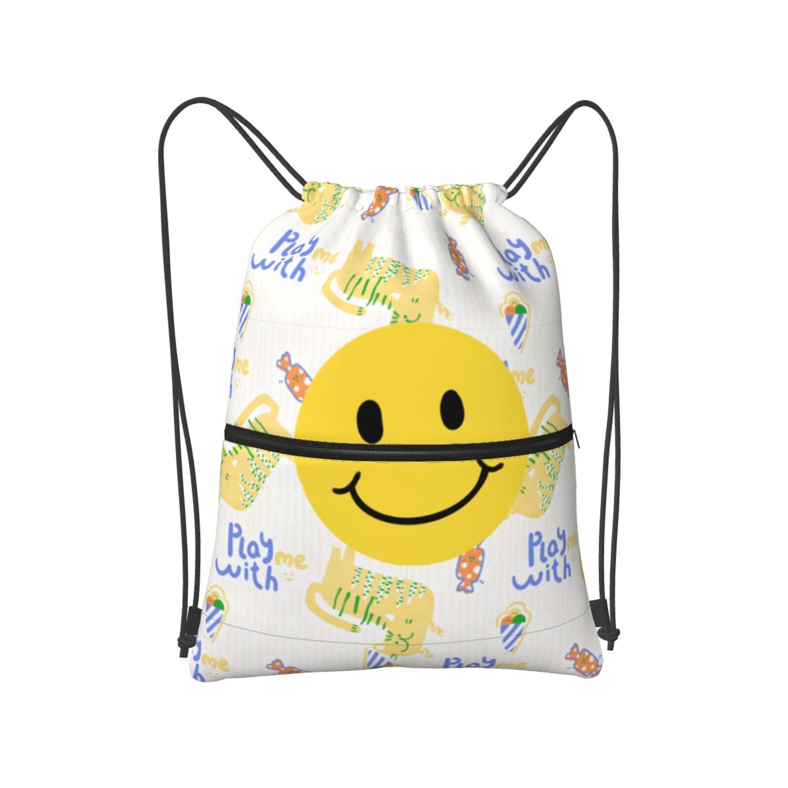 Drawstring Zipper Backpack