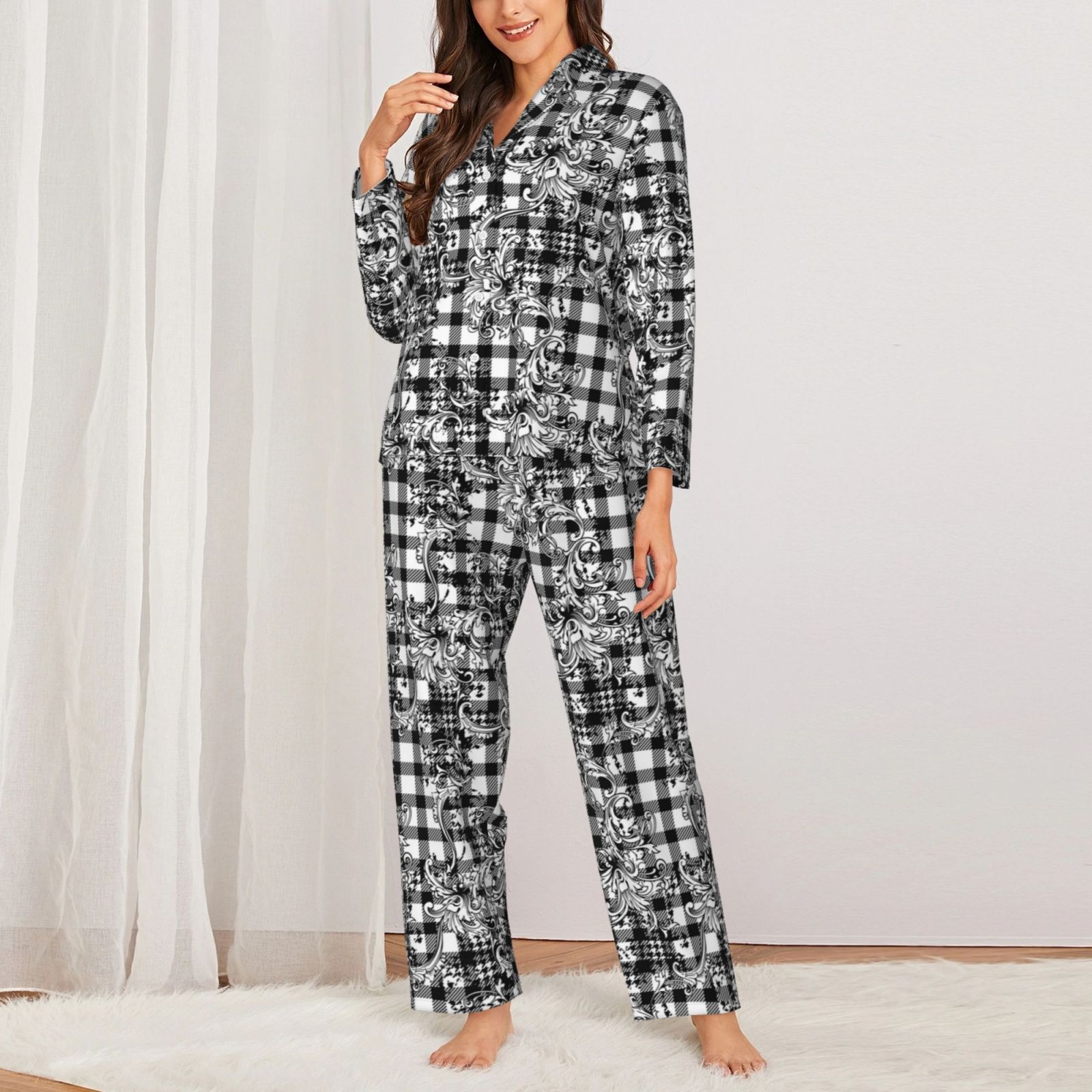 Women's Long-Sleeved Pajama Set