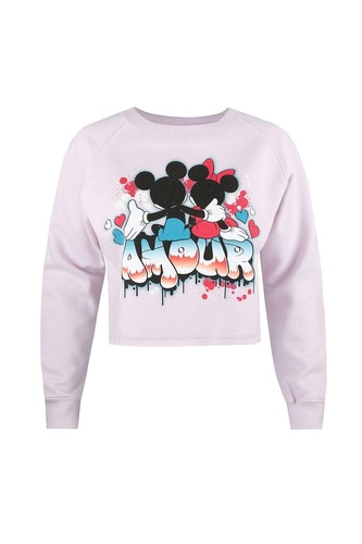 Graff Amour Cropped Cotton Sweatshirt