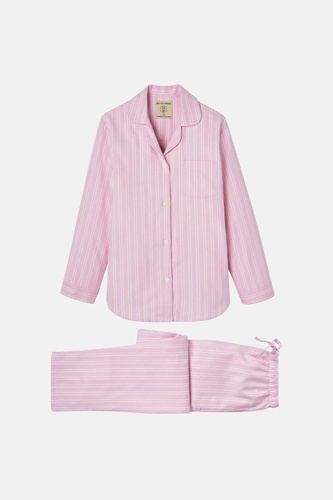 Westwood Pink Stripe Brushed Cotton Pyjama Set