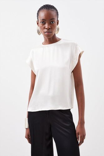 Viscose Satin Woven T shirt