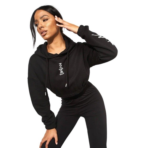 Crew Neck Crop Hoodie