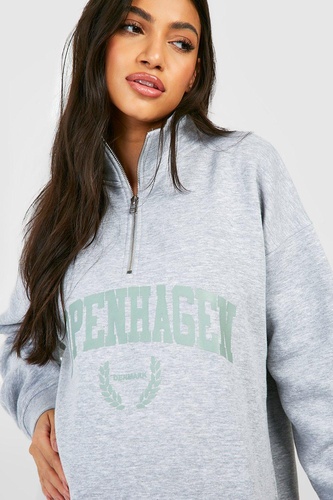 Maternity Copenhagen Half Zip Sweatshirt