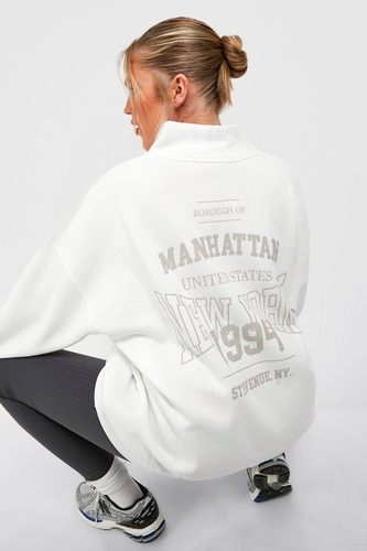 Plus Manhattan Half Zip Sweatshirt