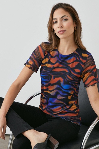 Mesh Tiger Ombre T shirt