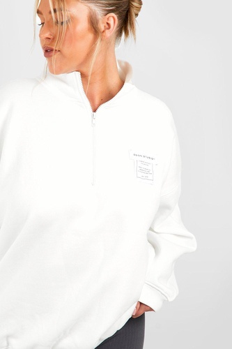 Plus Manhattan Half Zip Sweatshirt