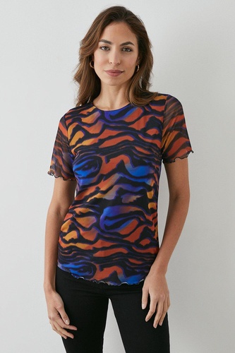 Mesh Tiger Ombre T shirt