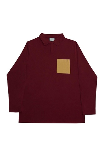 Single Pocket Long Sleeved Polo Shirt