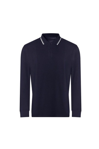 Tipped Long Sleeved Polo Shirt