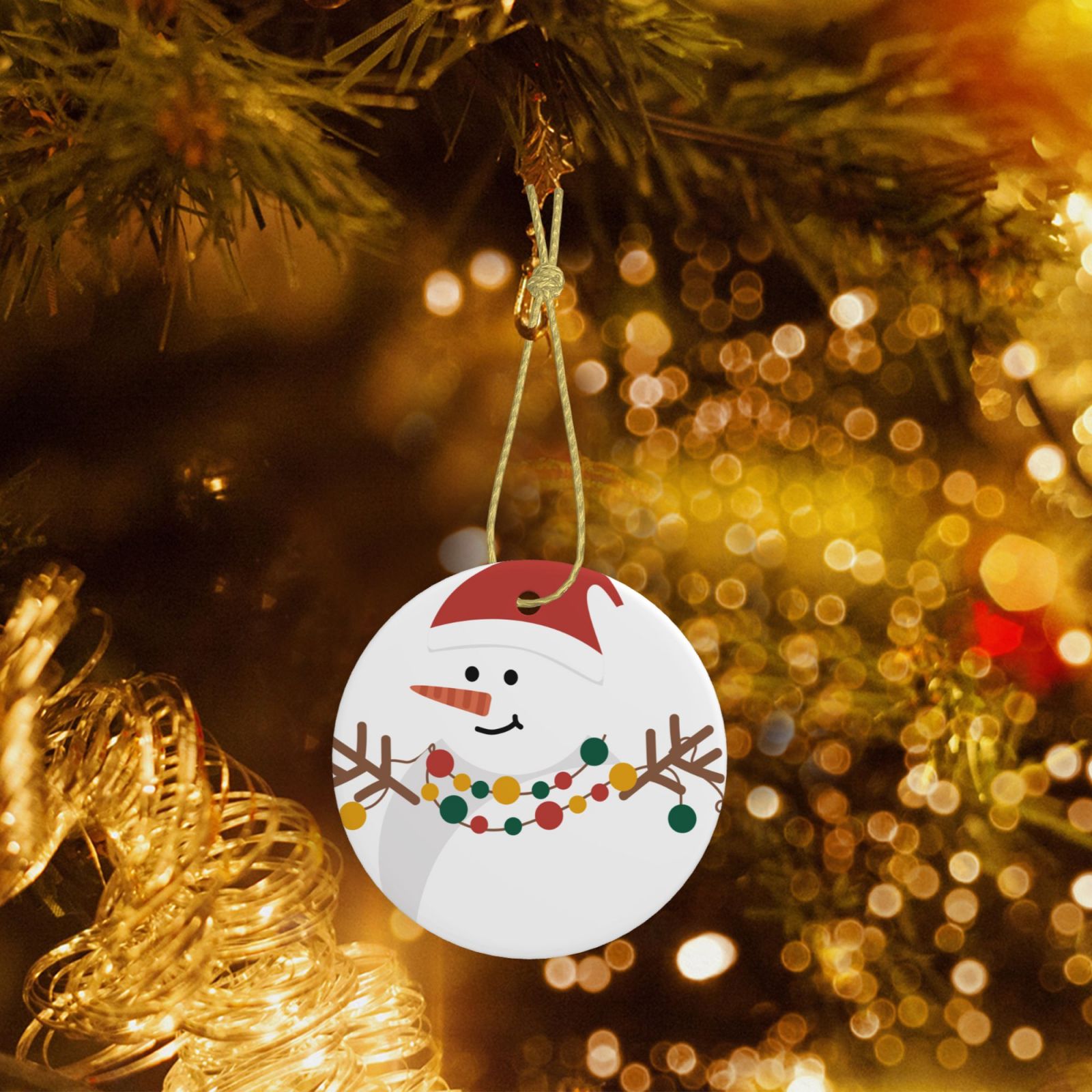 Christmas Tree Ceramic Hanging