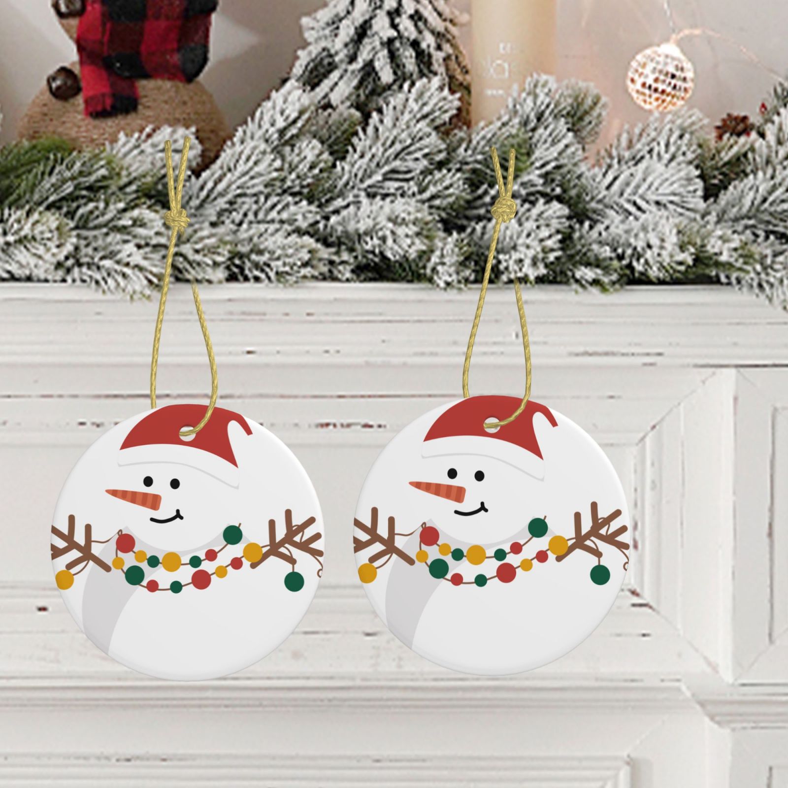 Christmas Tree Ceramic Hanging