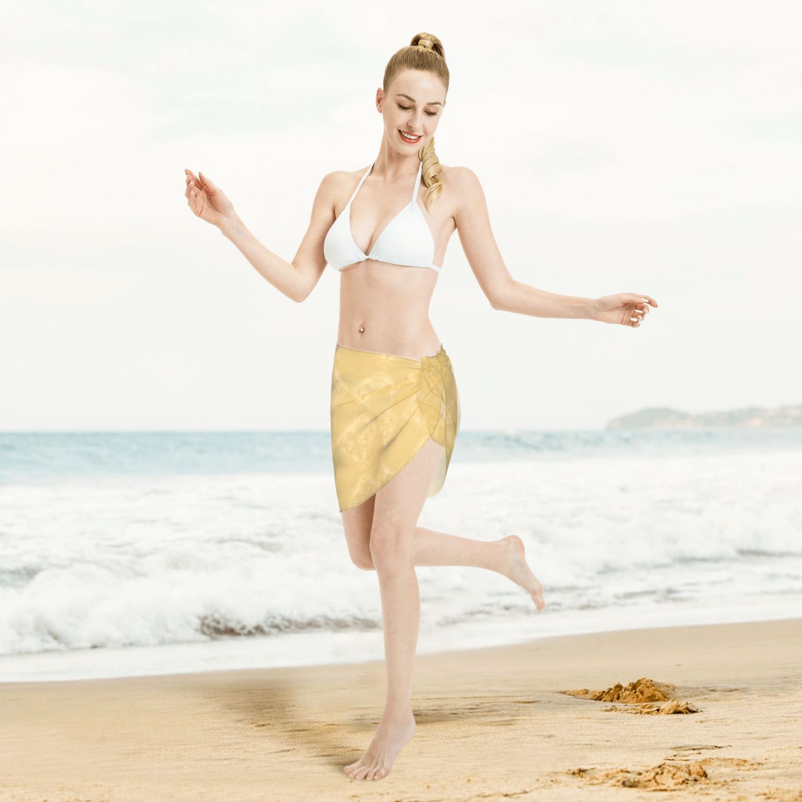 Women Short Sarongs Beach Wrap