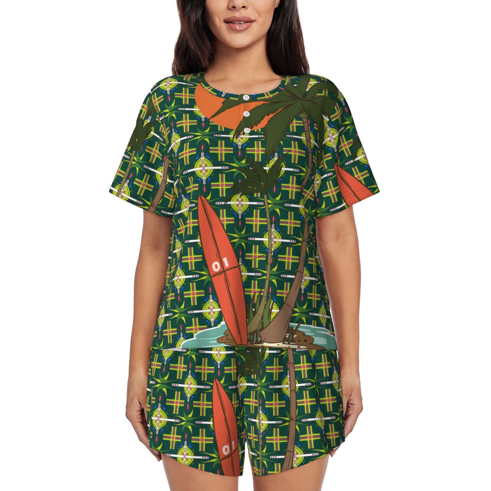 Women's Short-Sleeved Pajama