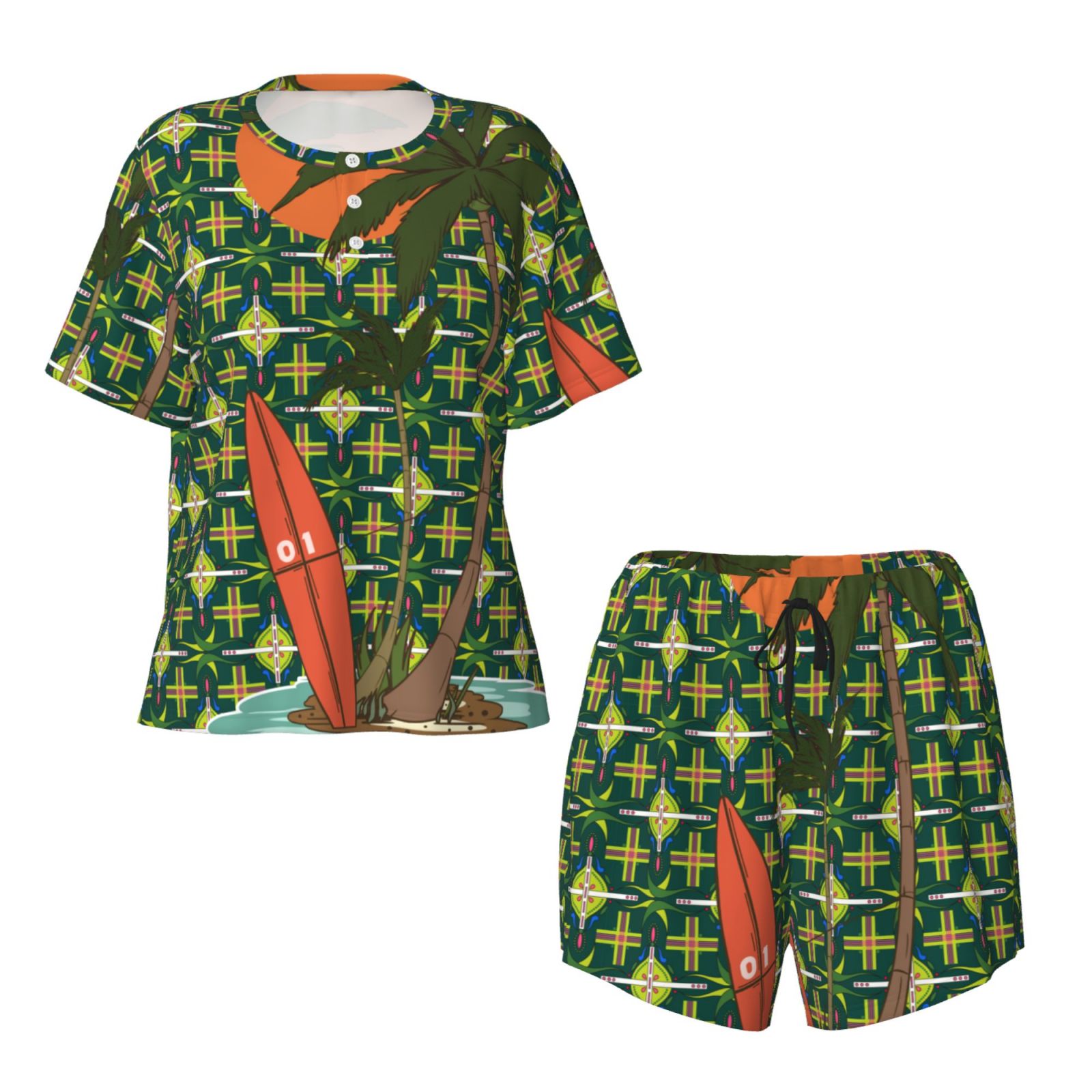 Women's Short-Sleeved Pajama