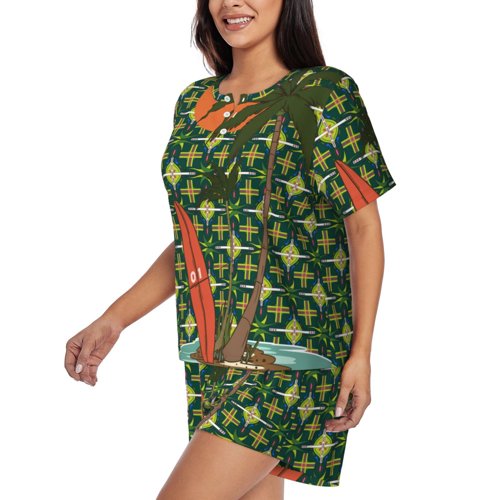 Women's Short-Sleeved Pajama