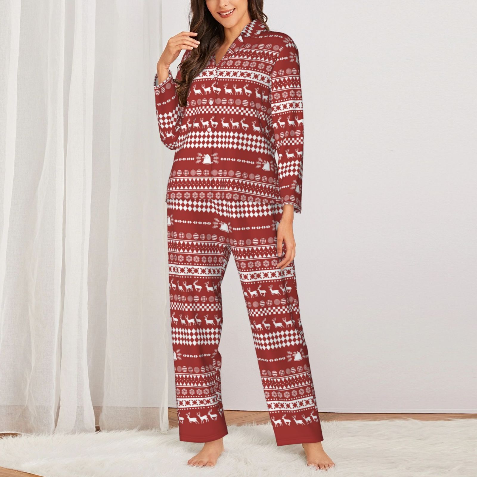 Women's Long-Sleeved Pajama Set