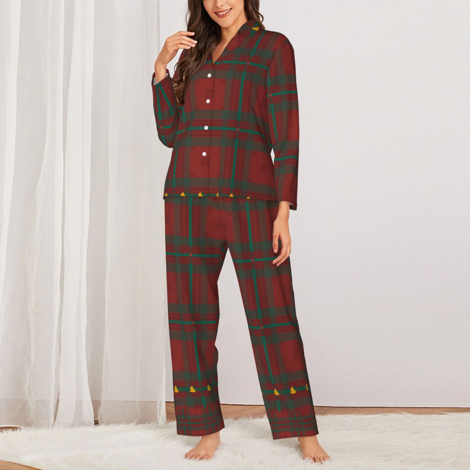 Women's Long-Sleeved Pajama Set