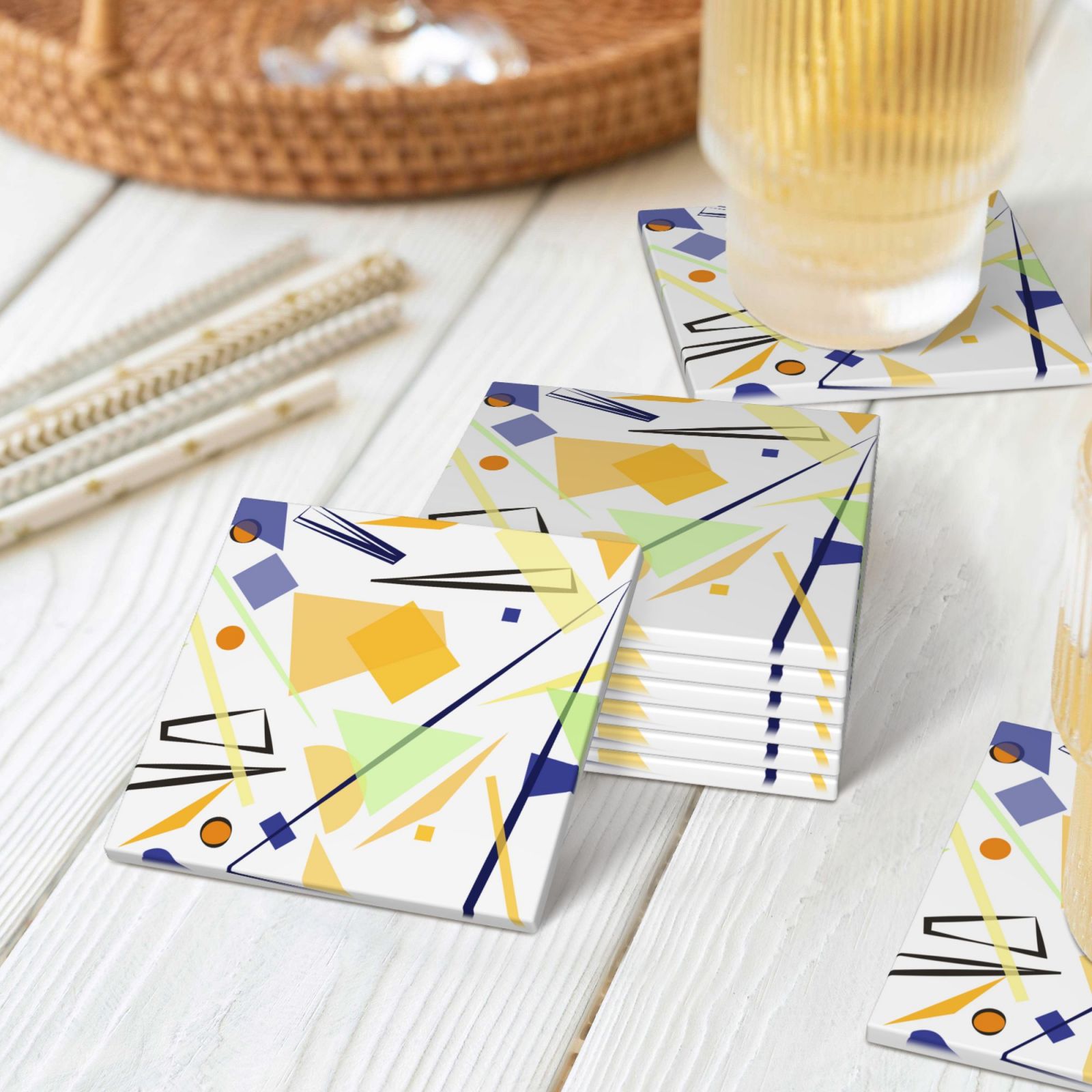 Ceramic Coaster Set Of 6