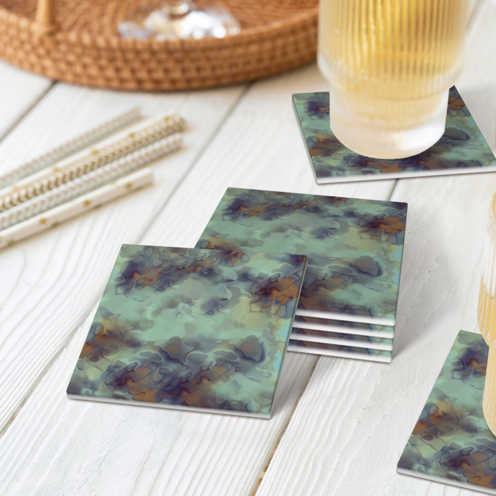 Ceramic Coaster Set Of 4