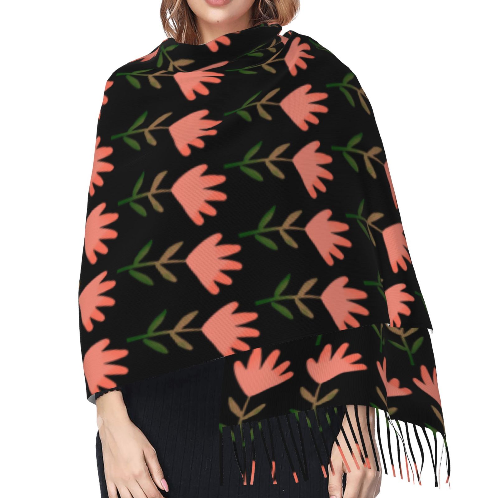 Cashmerette Fringed Scarf