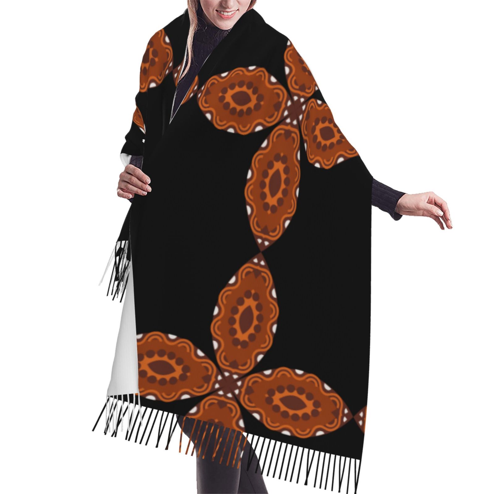 Cashmerette Fringed Scarf