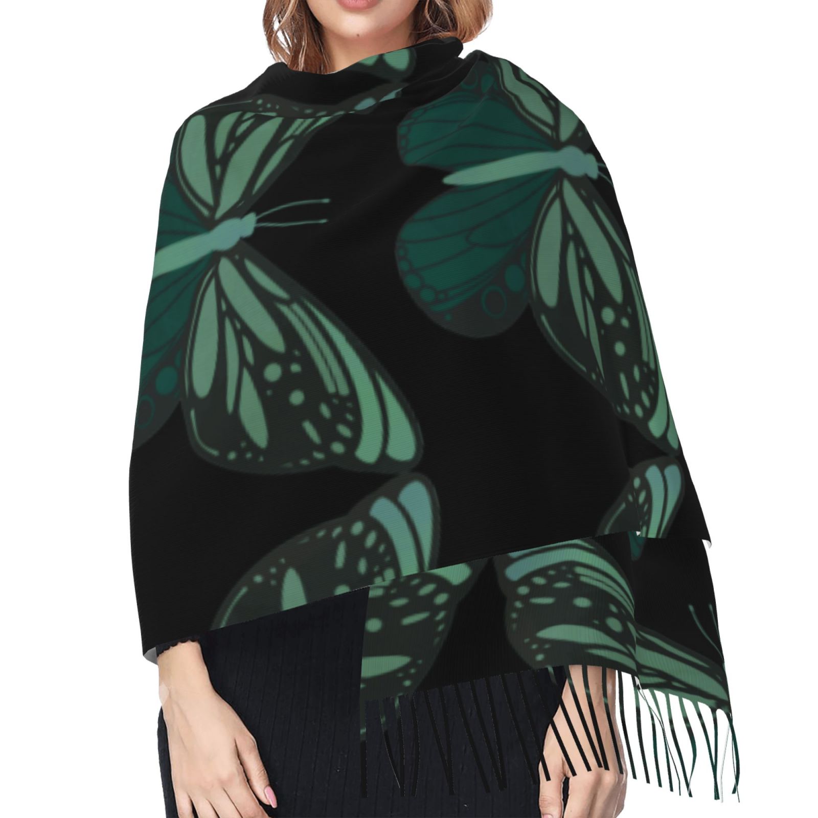 Cashmerette Fringed Scarf