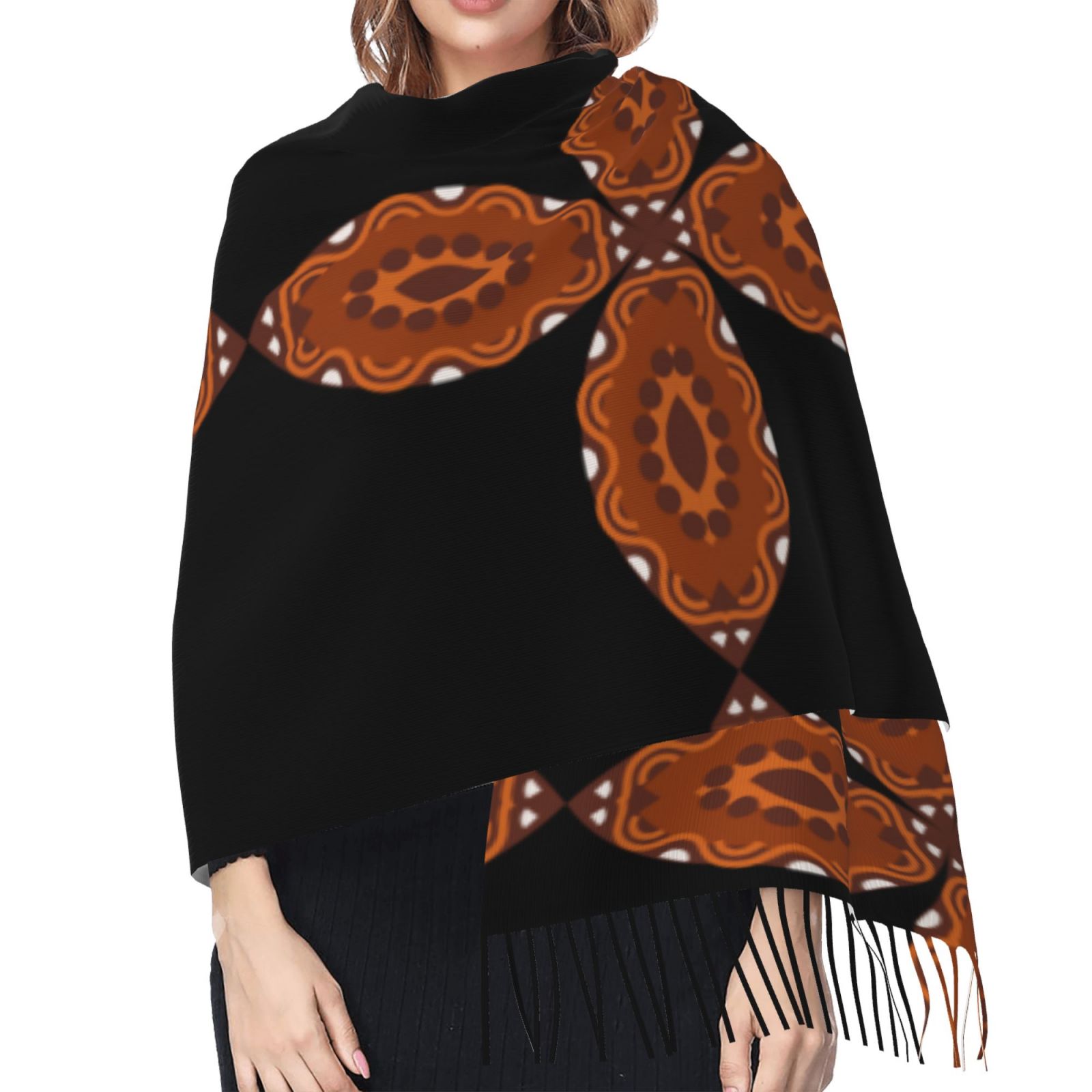 Cashmerette Fringed Scarf