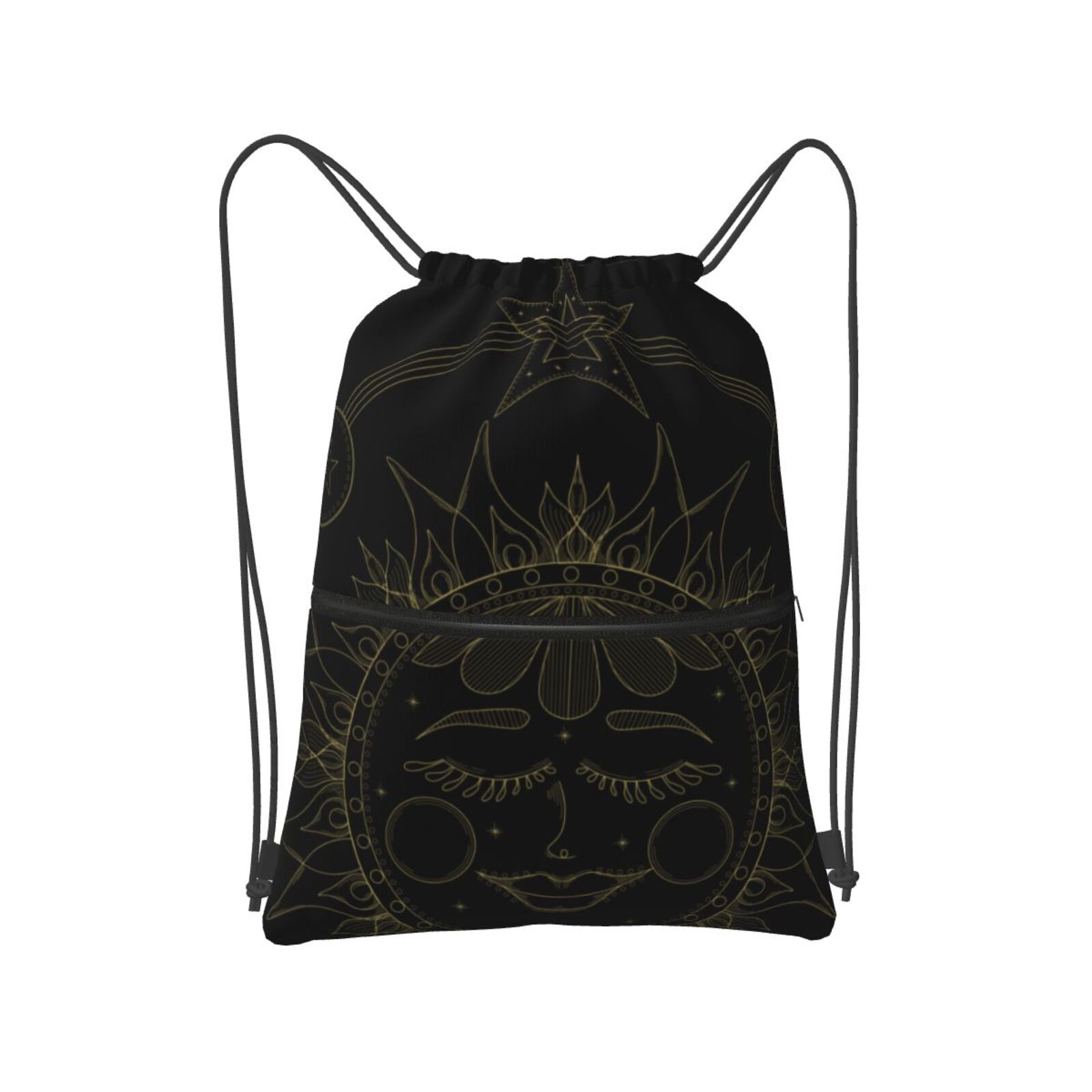 Drawstring Zipper Backpack