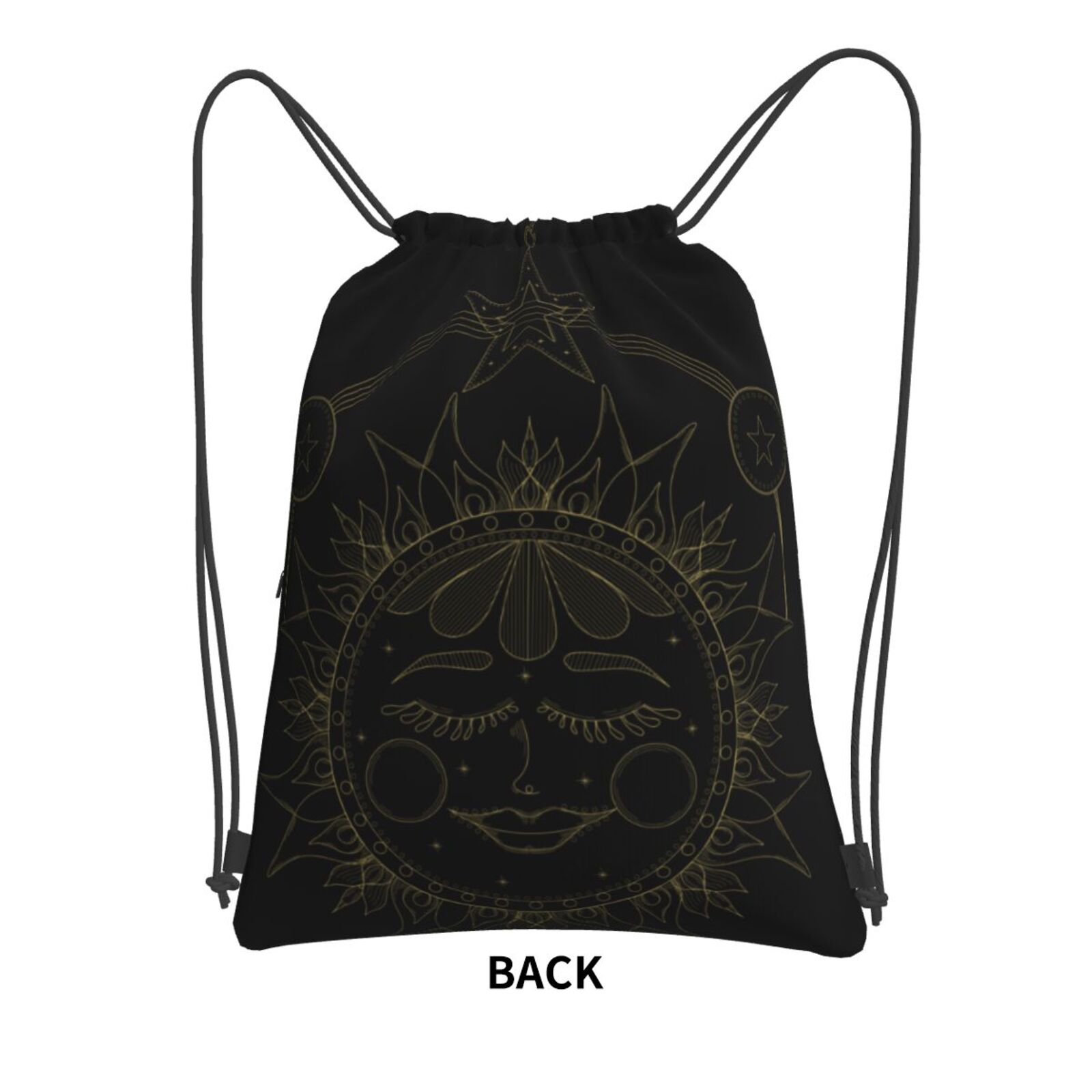 Drawstring Zipper Backpack