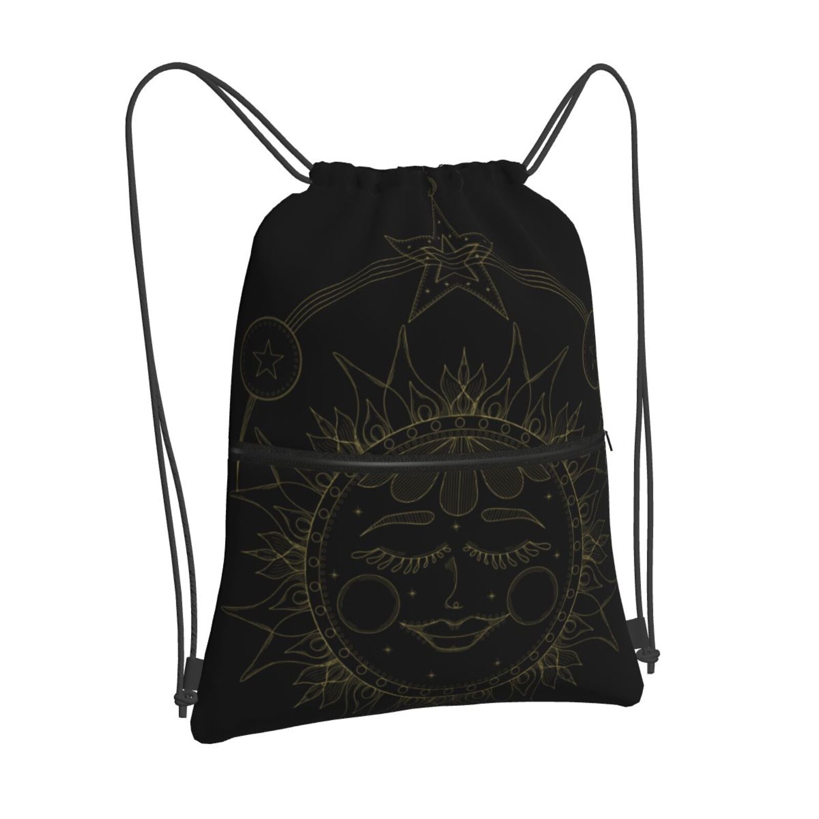 Drawstring Zipper Backpack