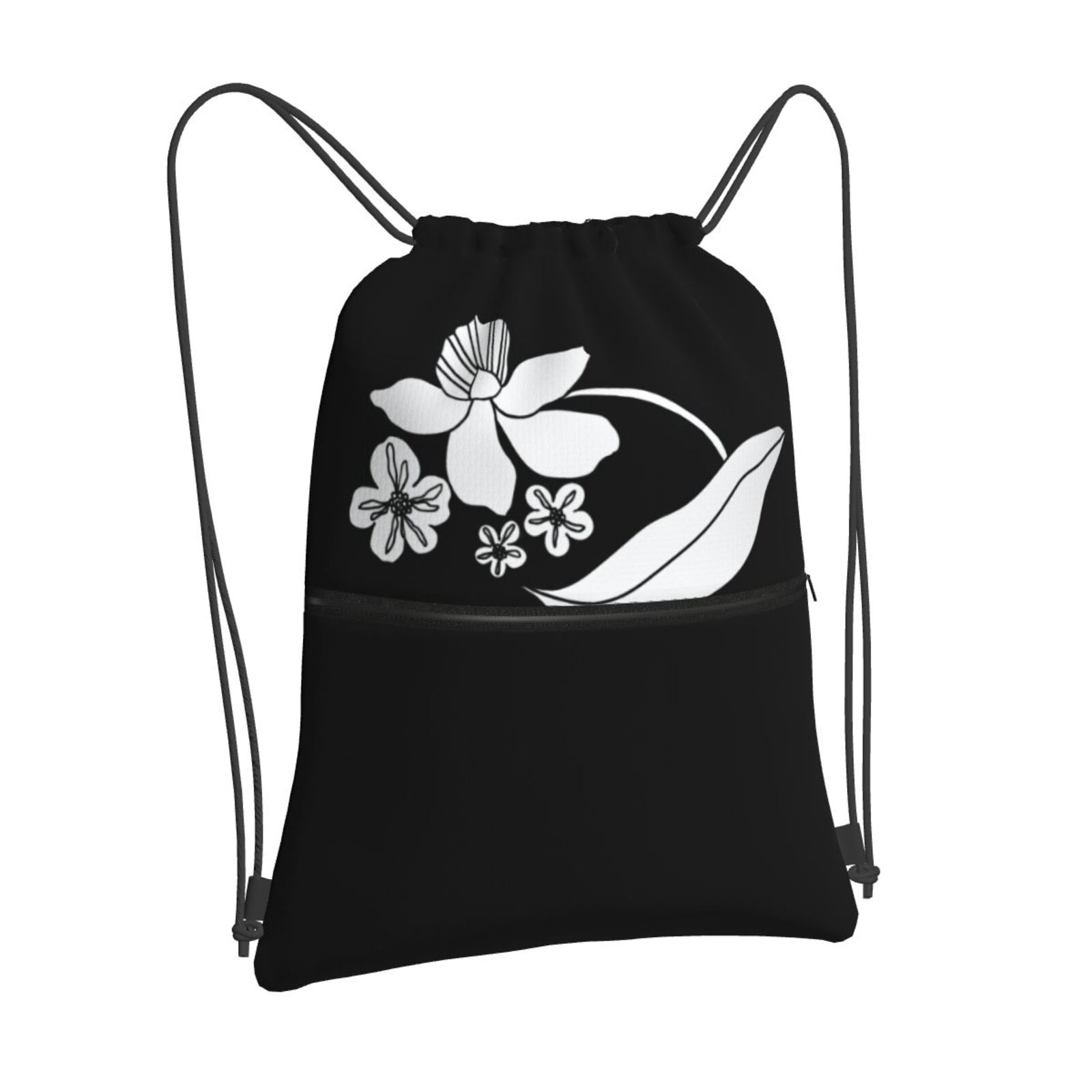 Drawstring Zipper Backpack