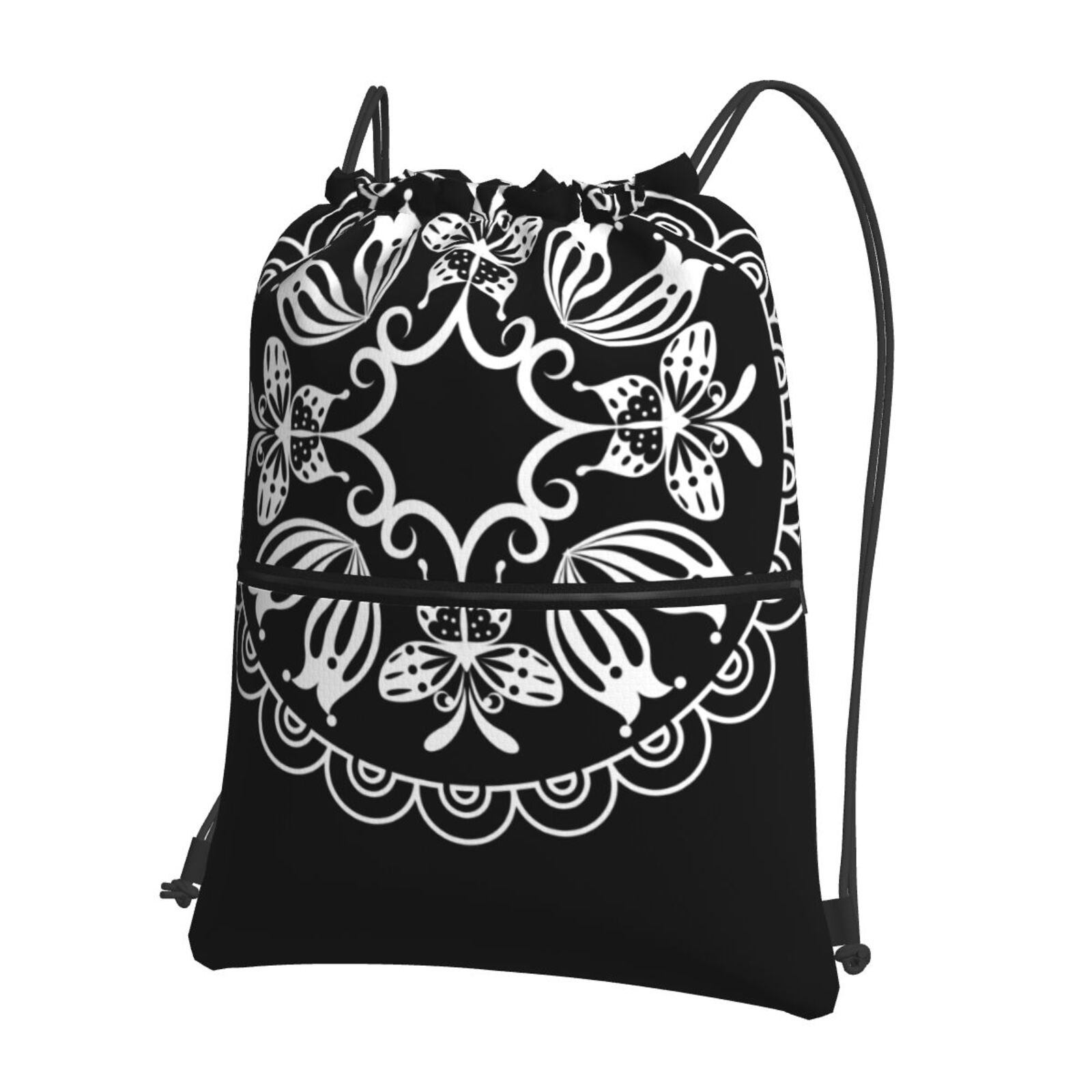 Drawstring Zipper Backpack