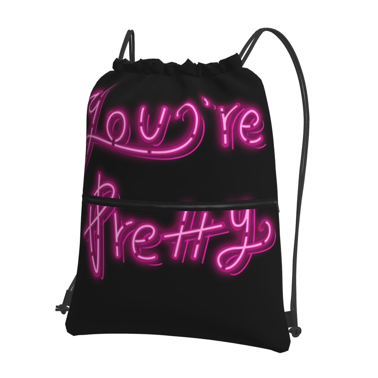 Drawstring Zipper Backpack