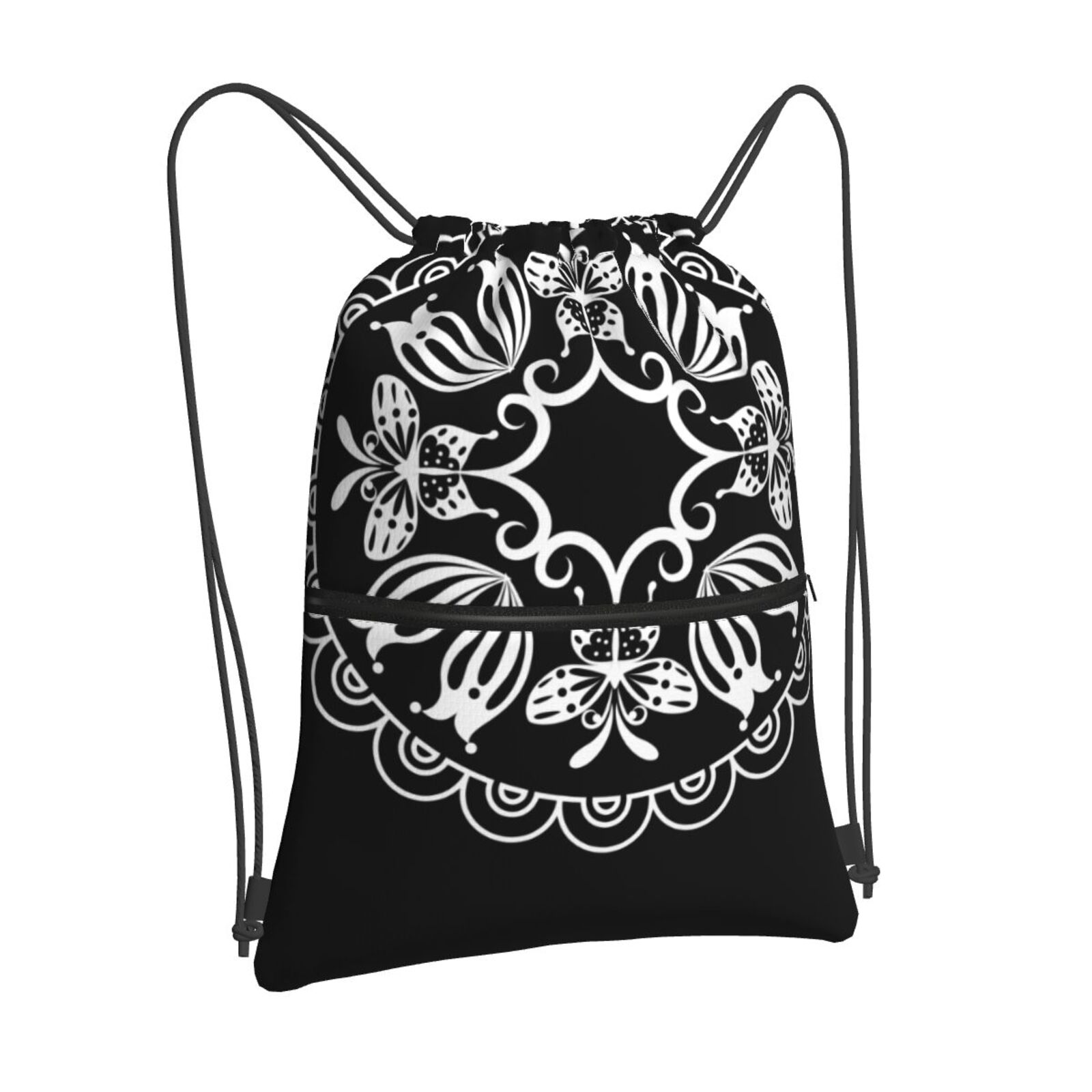 Drawstring Zipper Backpack