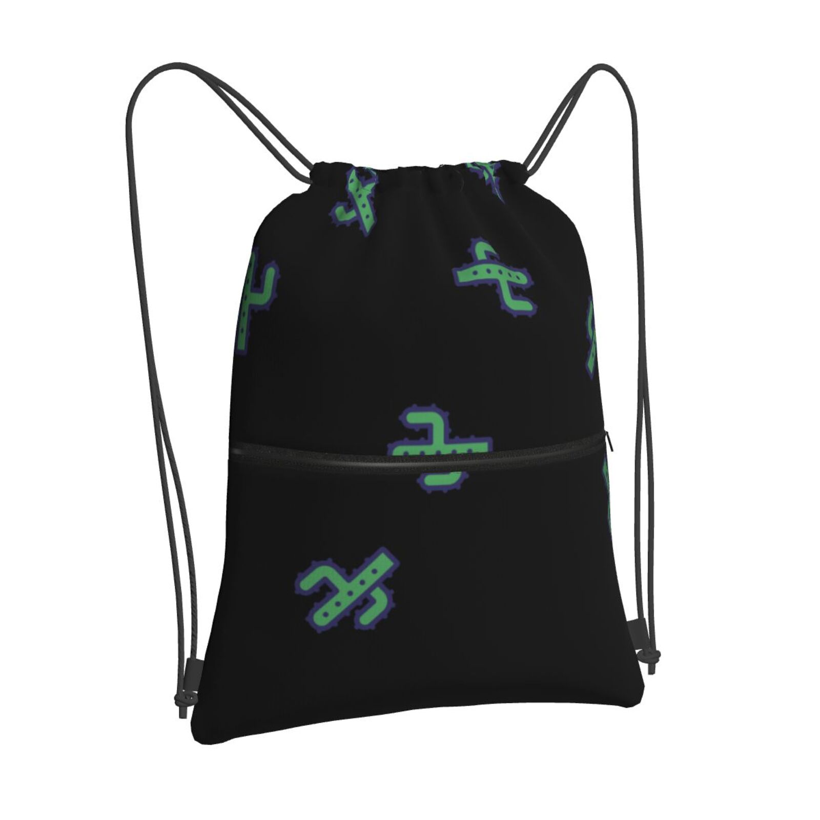 Drawstring Zipper Backpack