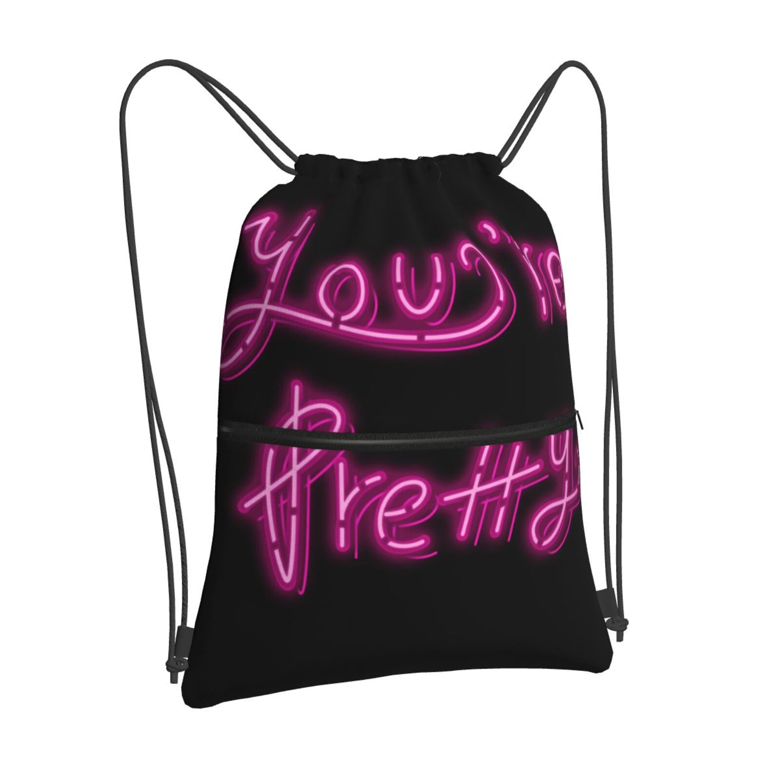 Drawstring Zipper Backpack