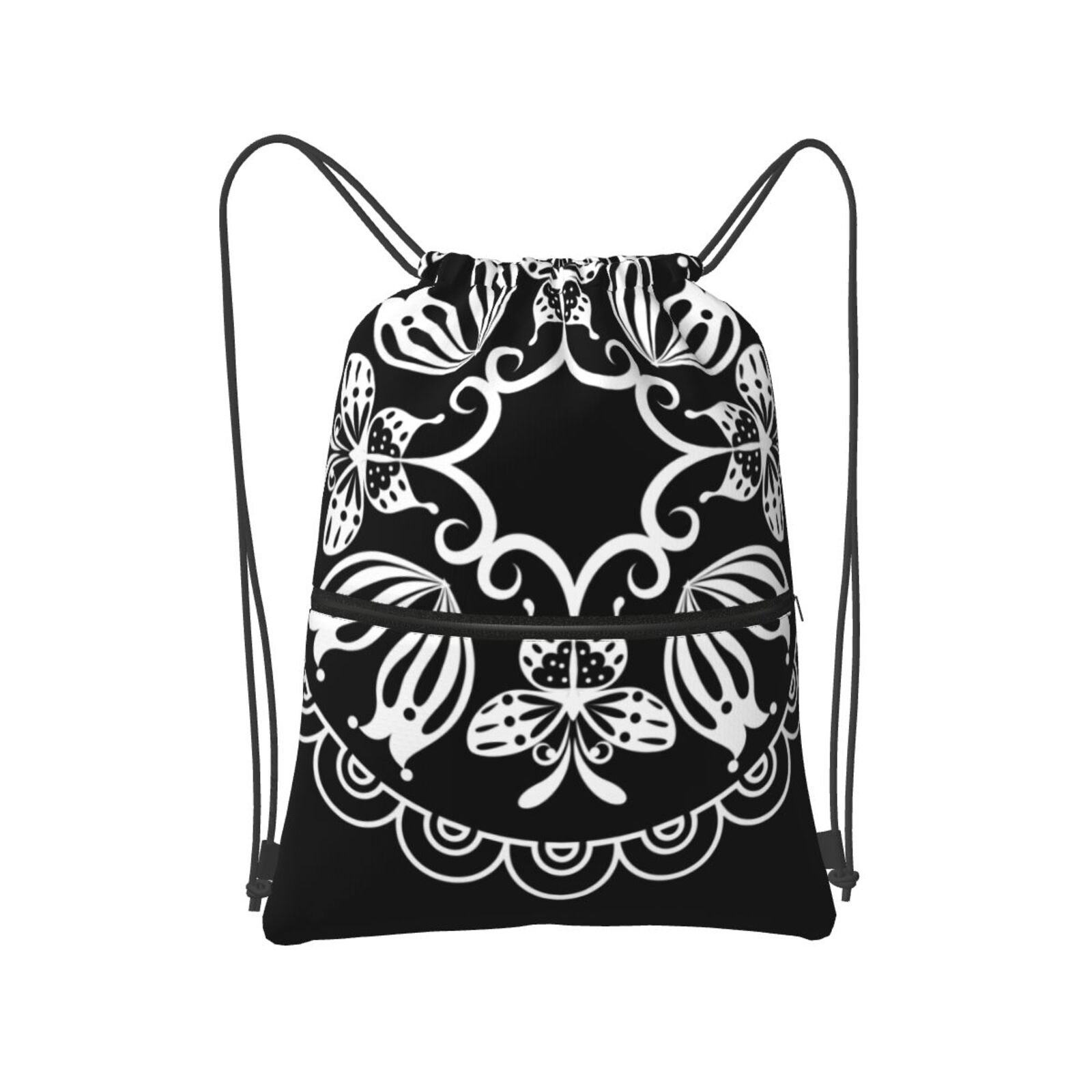 Drawstring Zipper Backpack